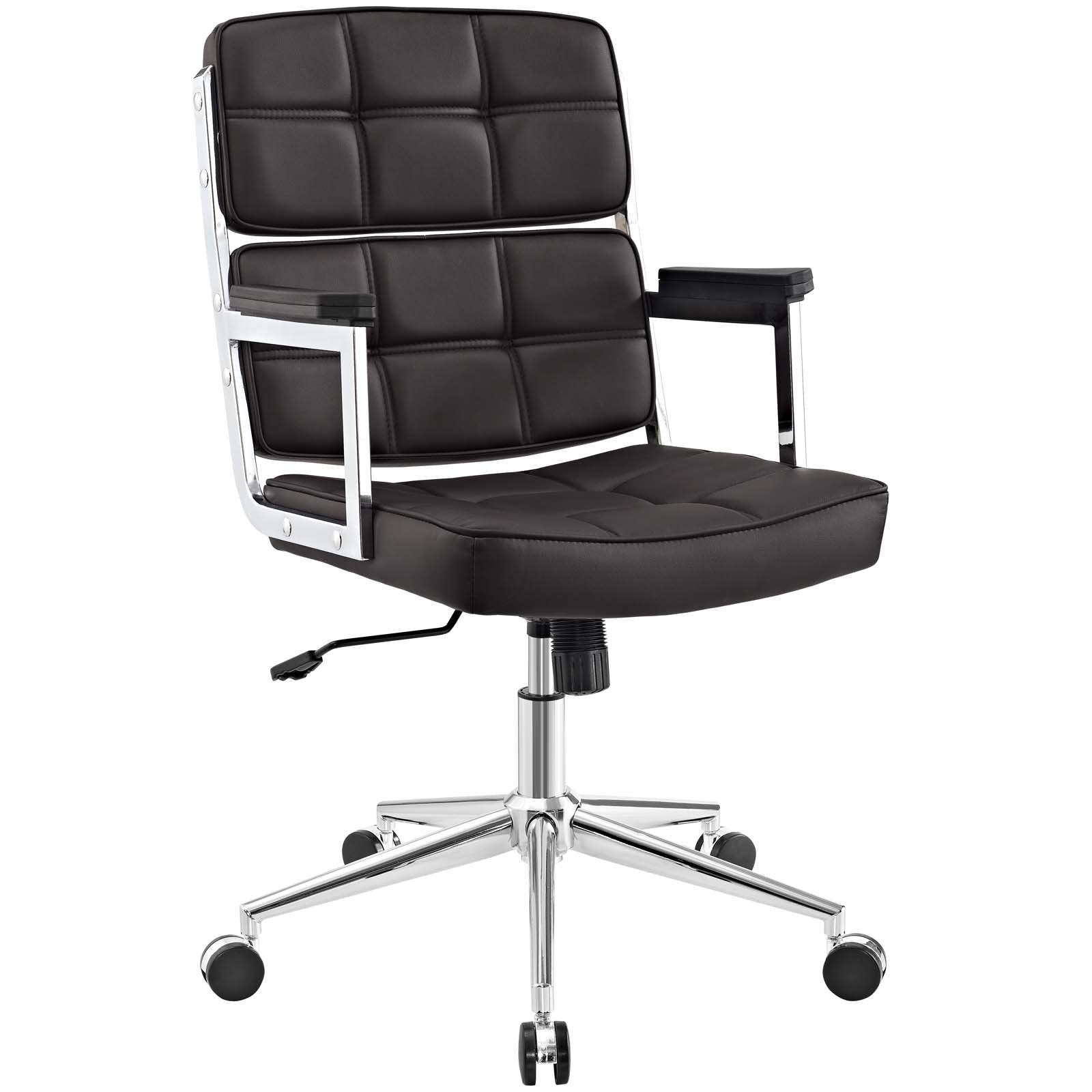 Prescott High-back Upholstered Vinyl Office Chair - living-essentials